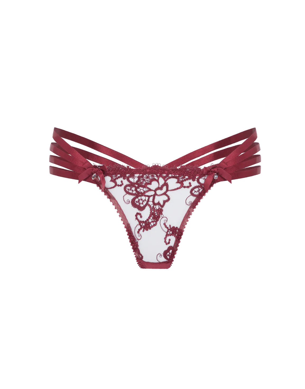 Dioni Thong Burgundy | Agent Provocateur