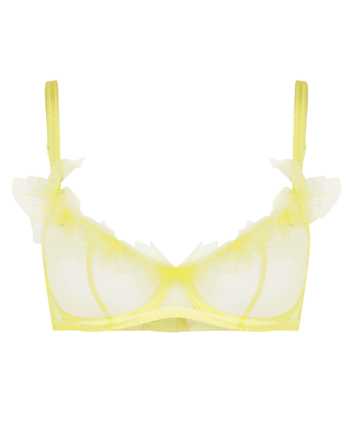 Fawn Plunge Underwired Bra Yellow | Agent Provocateur