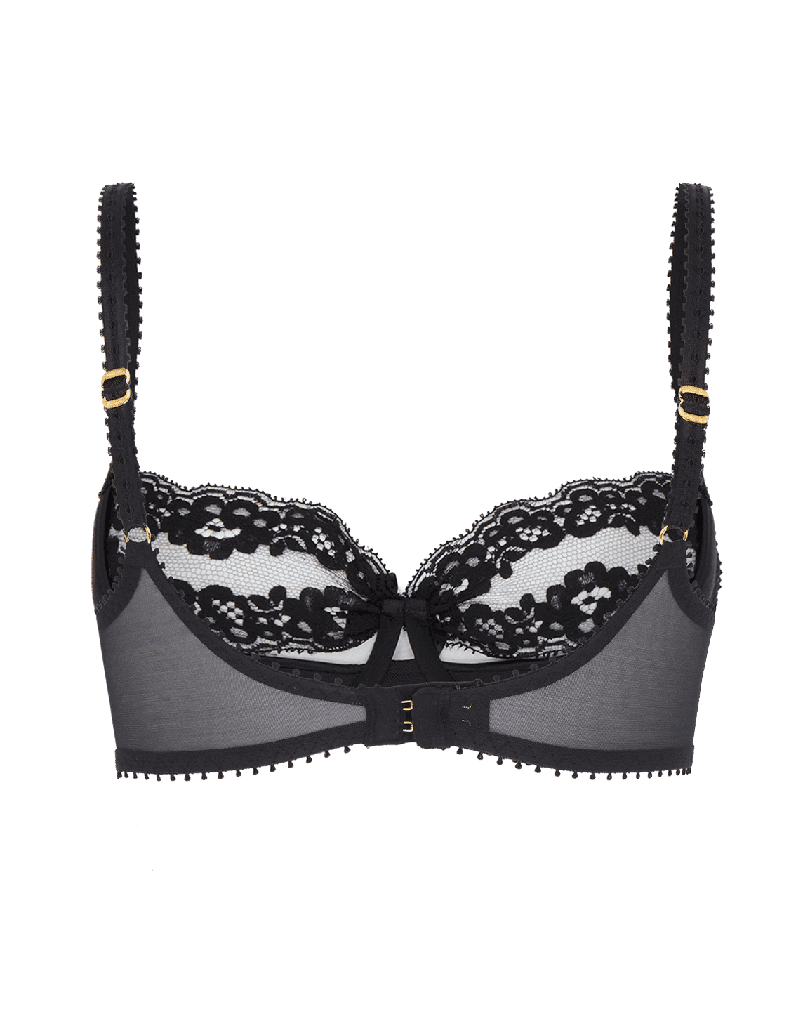 Lacy Balconette Underwired Bra Black | Agent Provocateur