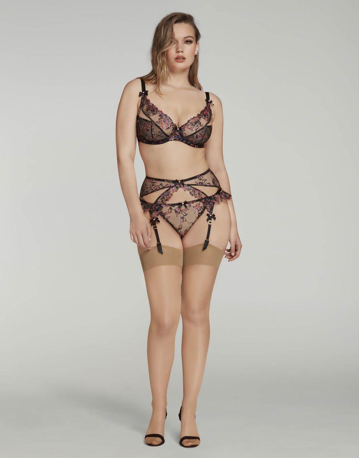 Leisha Suspender Black Multicolour | Agent Provocateur