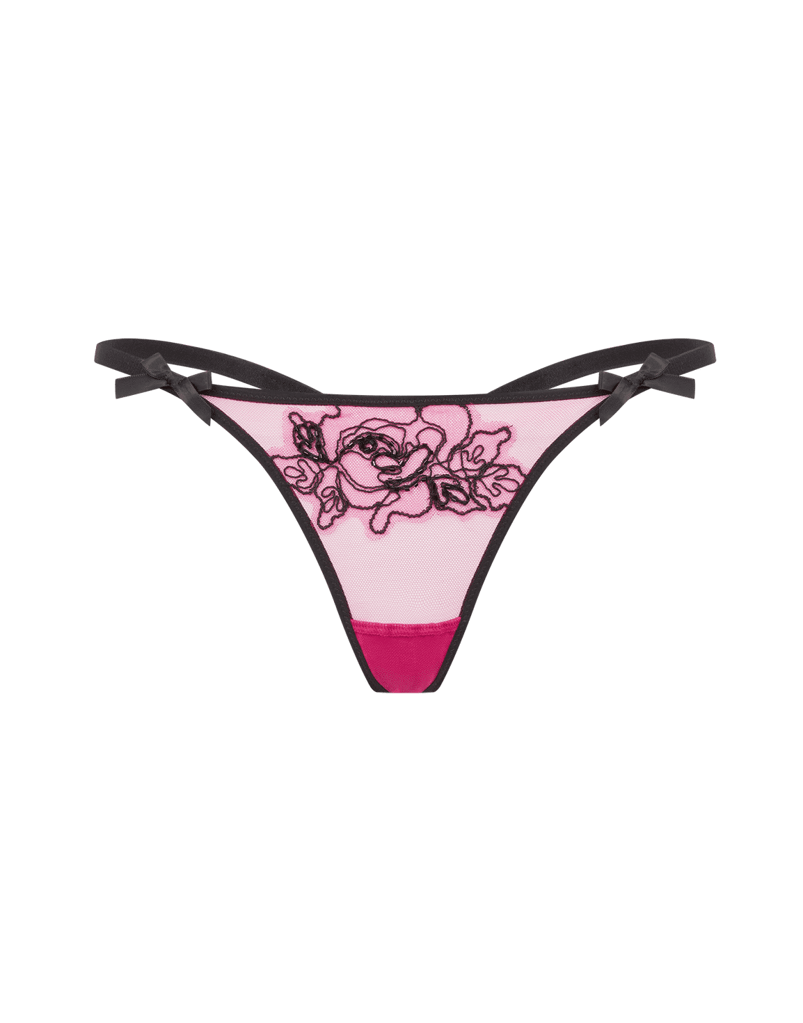 Lindie Trixie Thong Fuchsia/Black | Agent Provocateur