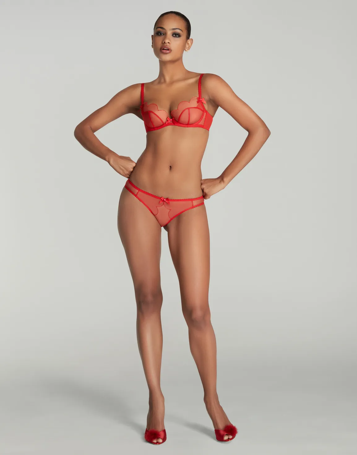 Lorna Full Brief Red/Red | Agent Provocateur