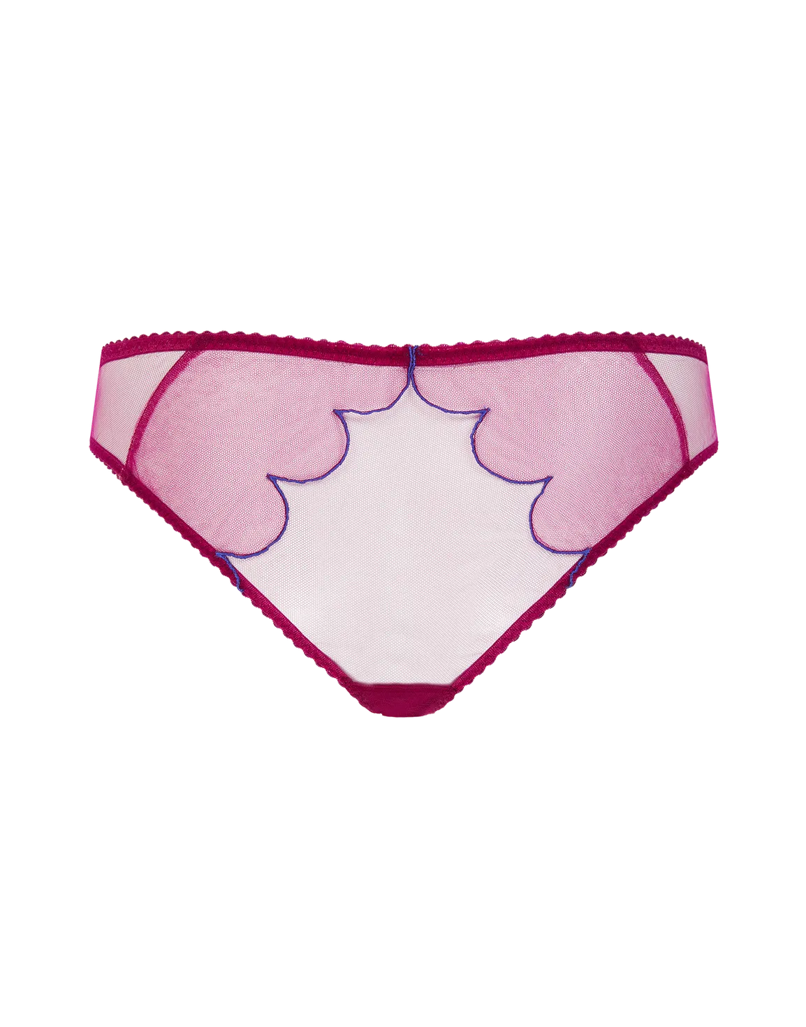 Lorna Full Brief Dark Pink/Cobalt | Agent Provocateur