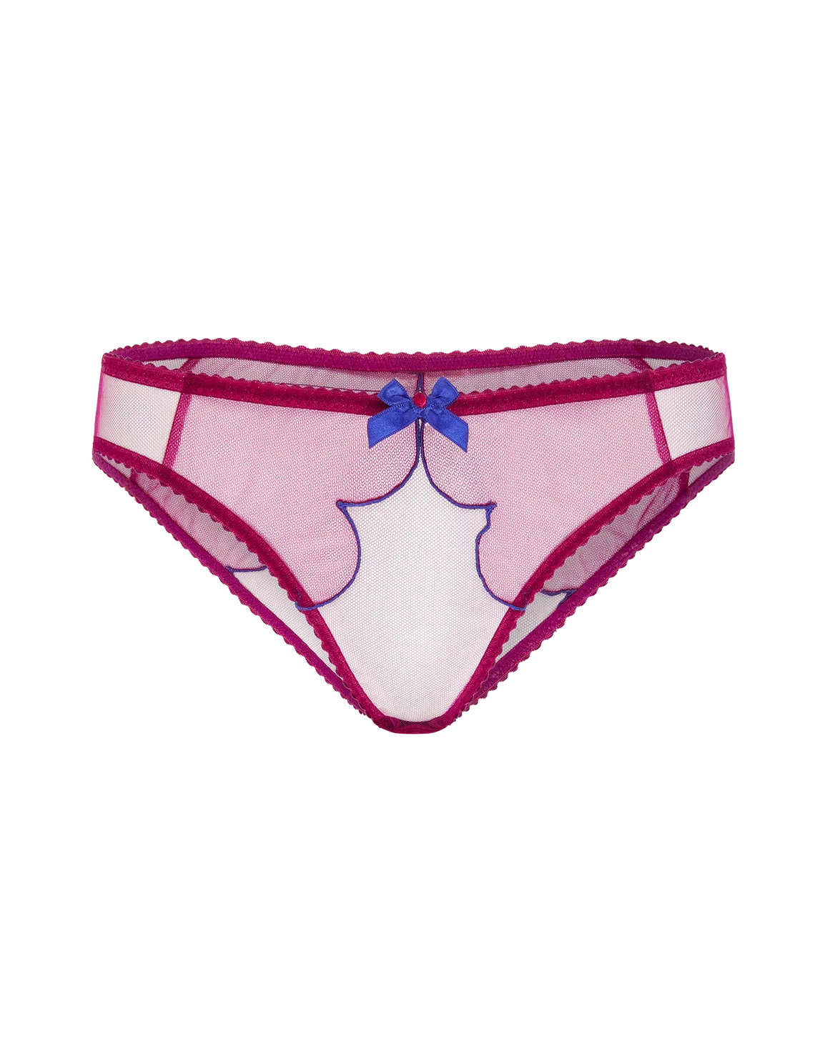 Lorna Full Brief Dark Pink/Cobalt | Agent Provocateur