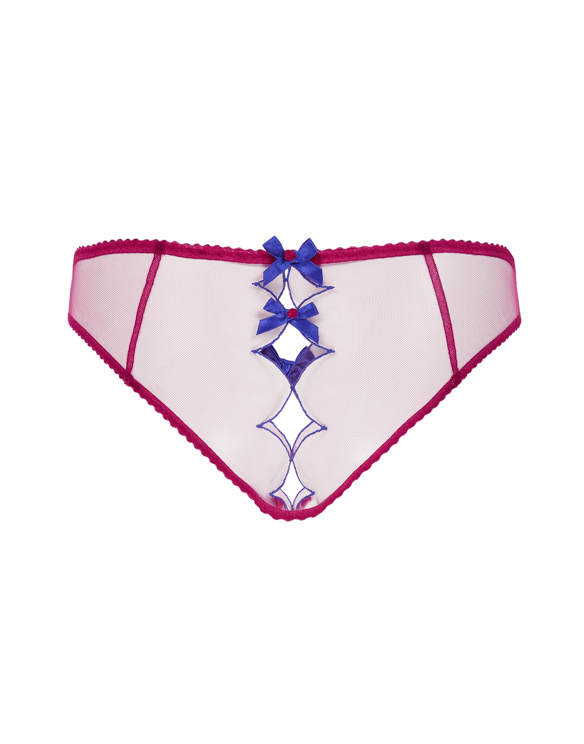 Lorna Ouvert Dark Pink/Cobalt | Agent Provocateur