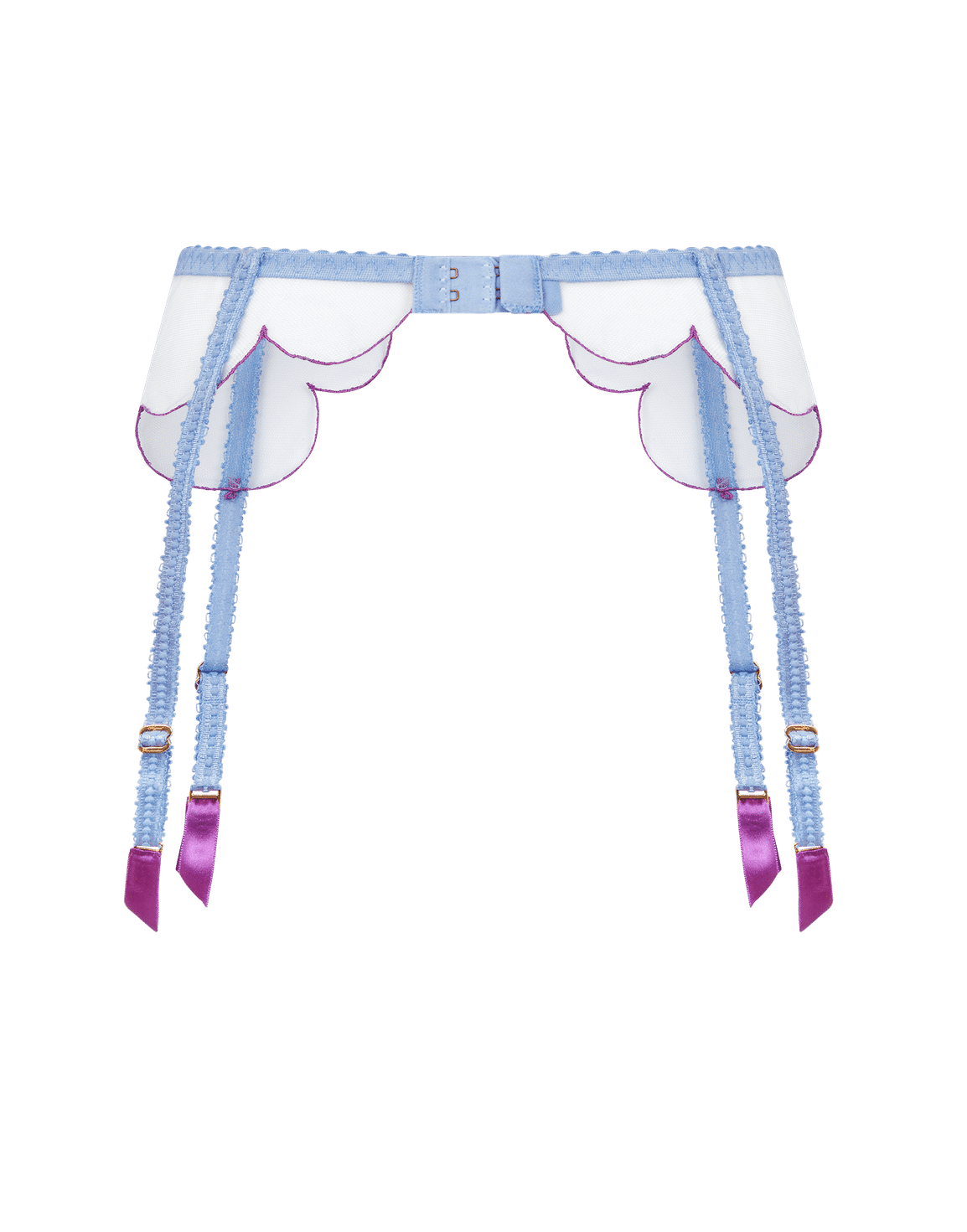 Lorna Suspender Blue/Amethyst | Agent Provocateur