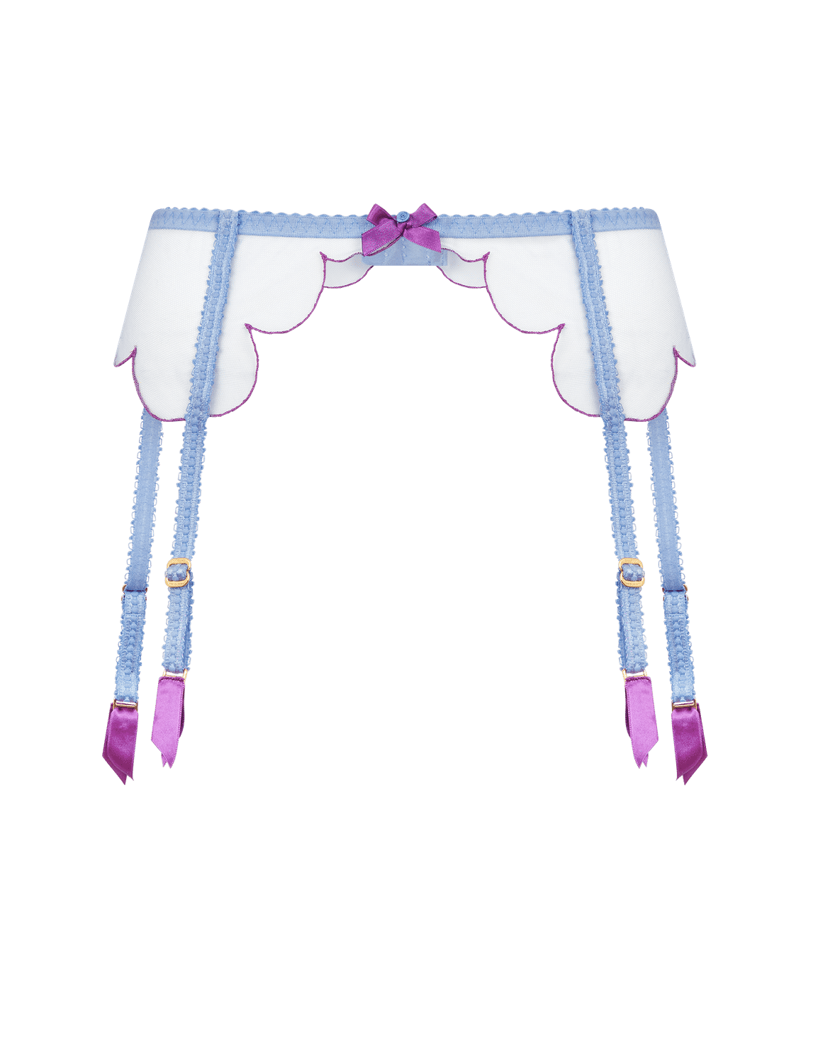 Lorna Suspender Blue/Amethyst | Agent Provocateur