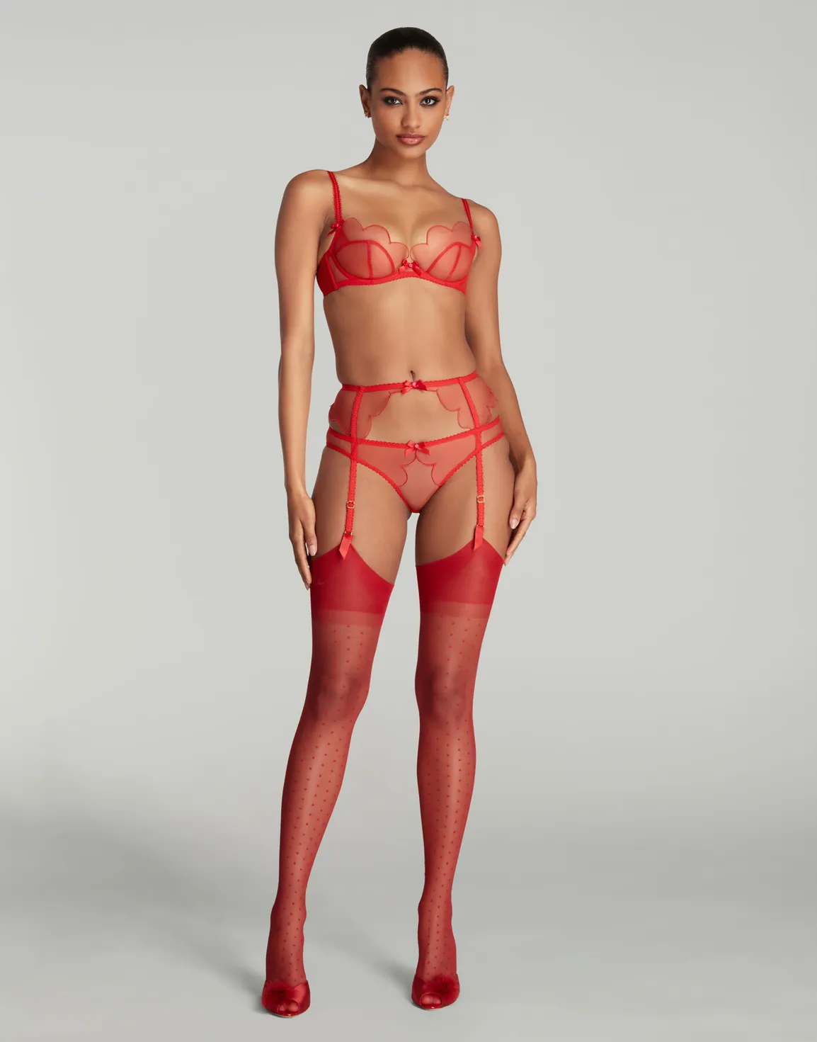 Lorna Suspender Red/Red | Agent Provocateur