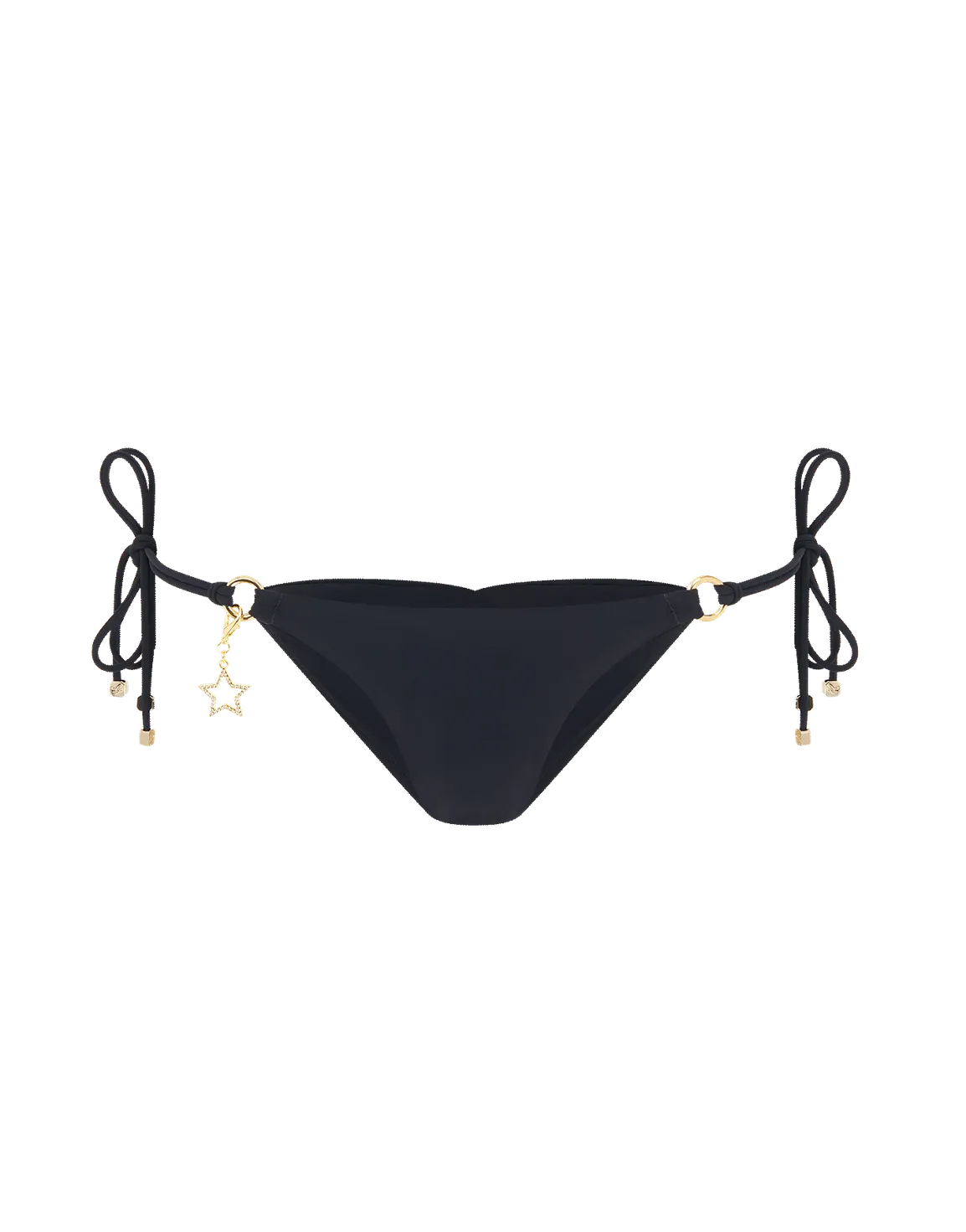 Malisa Tie-Side Bikini Bottom Black/Gold | Agent Provocateur