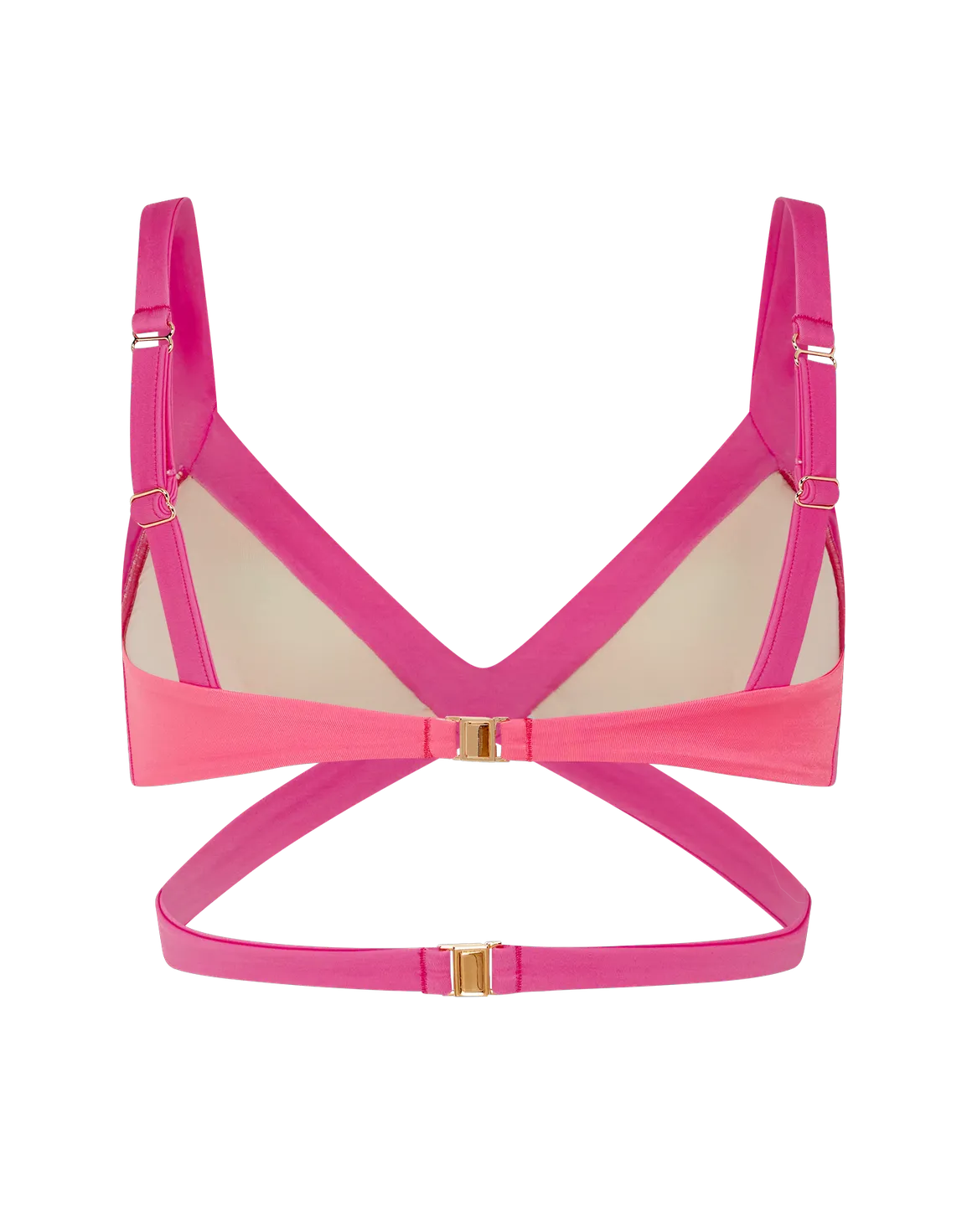 Mazzy Bikini Top Mint/Pink | Agent Provocateur