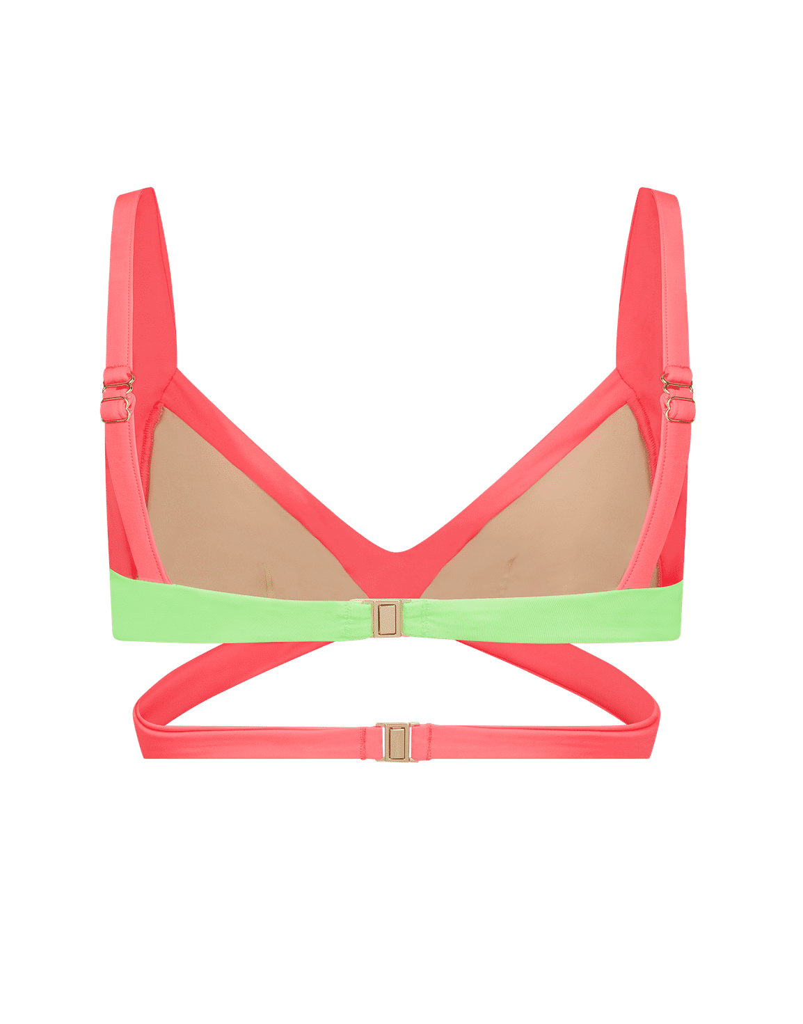Mazzy Bikini Top Pink/Green/Purple | Agent Provocateur