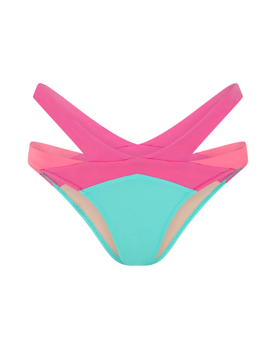 Mazzy Bikini Bottom Mint/Pink | Agent Provocateur