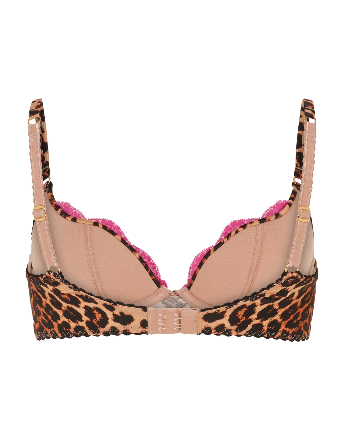 Molly Plunge Underwired Bra Leopard/Fuchsia | Agent Provocateur