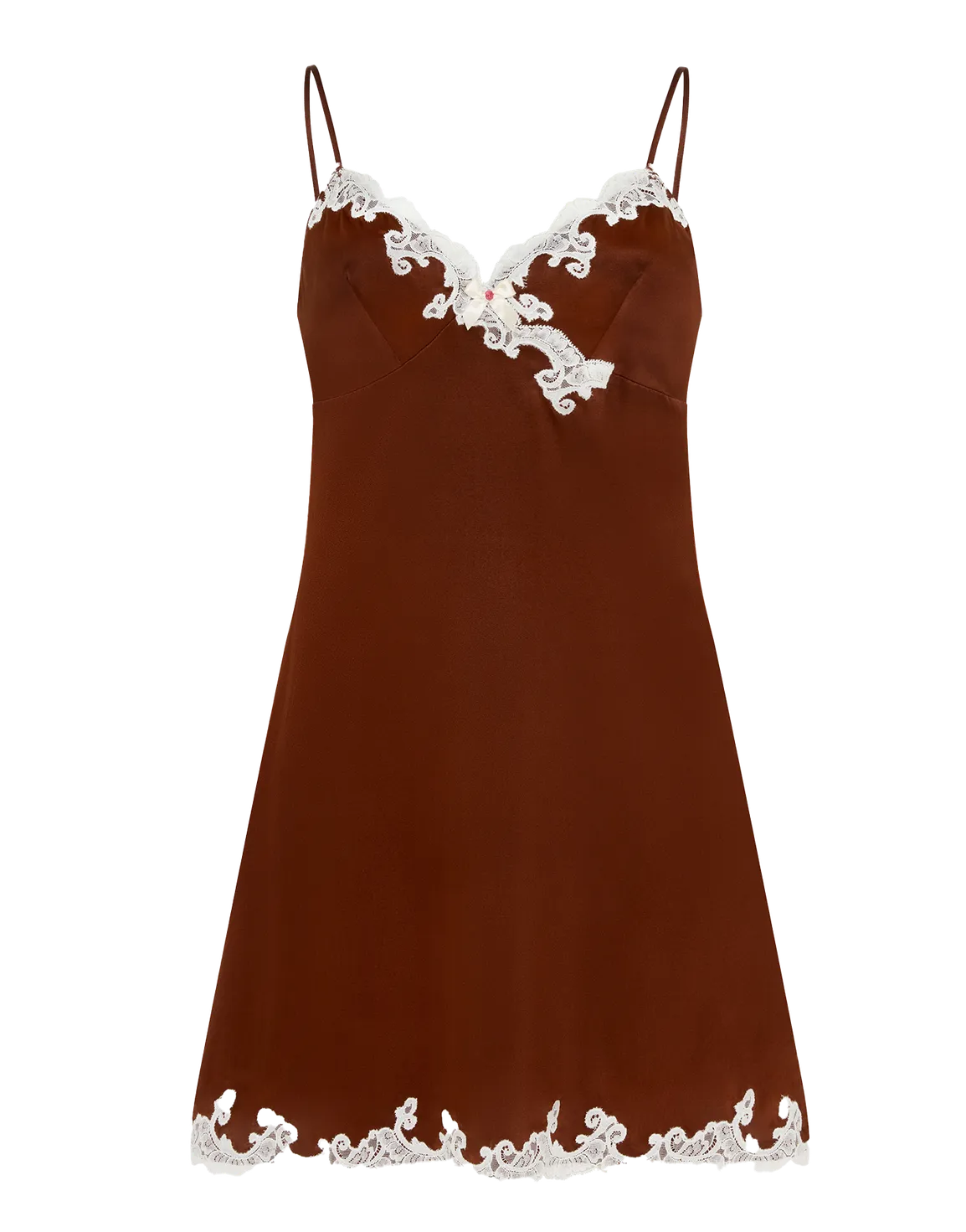 Molly Short Slip Brown/Ivory | Agent Provocateur