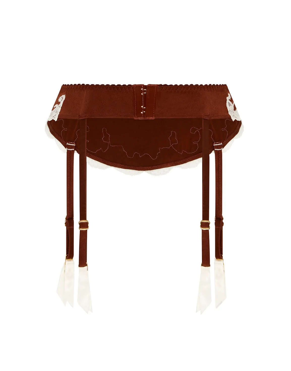 Molly Suspender Brown/Ivory | Agent Provocateur