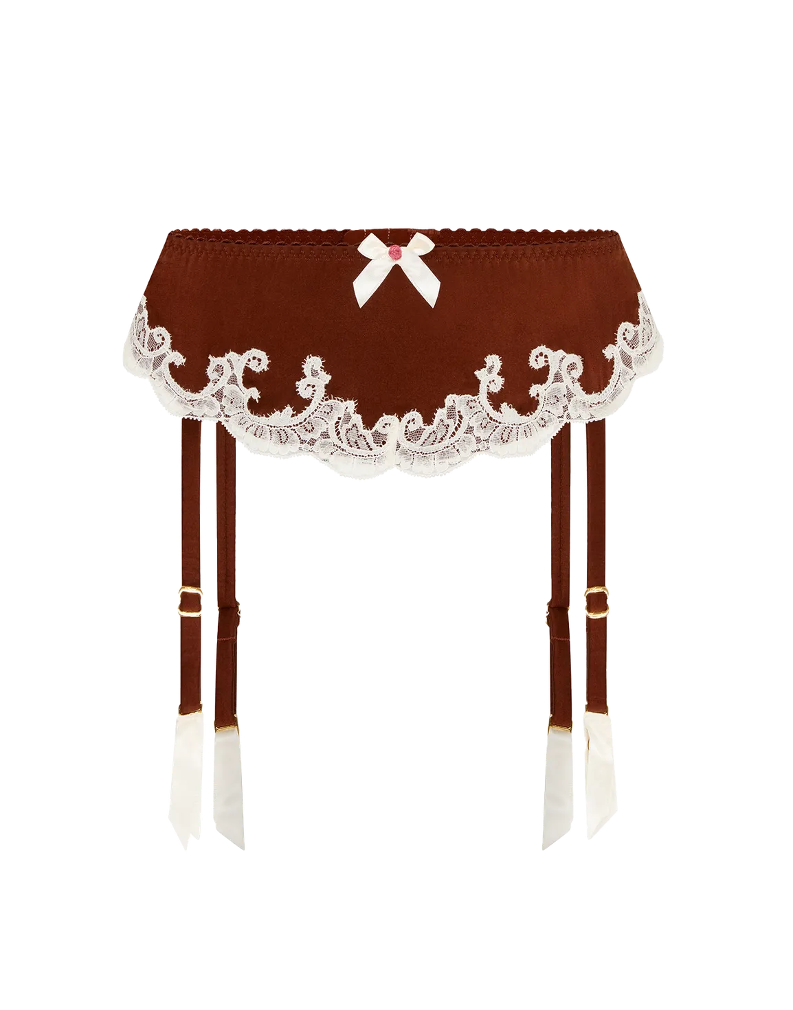 Molly Suspender Brown/Ivory | Agent Provocateur