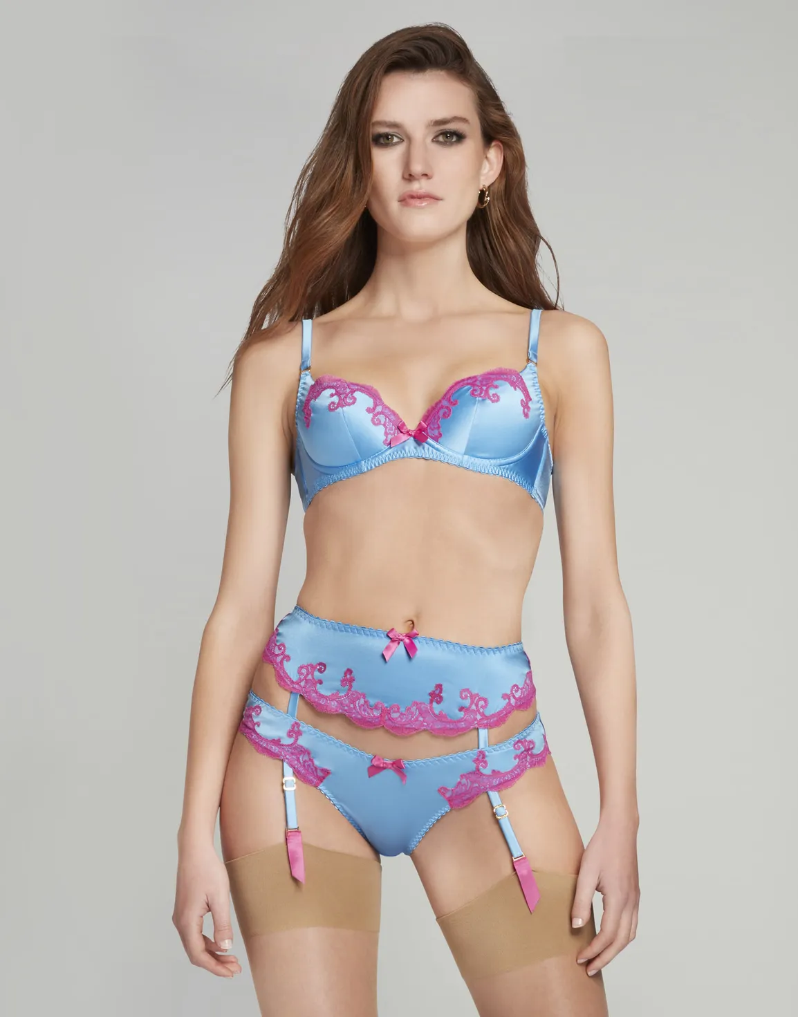 Molly Suspender Blue | Agent Provocateur