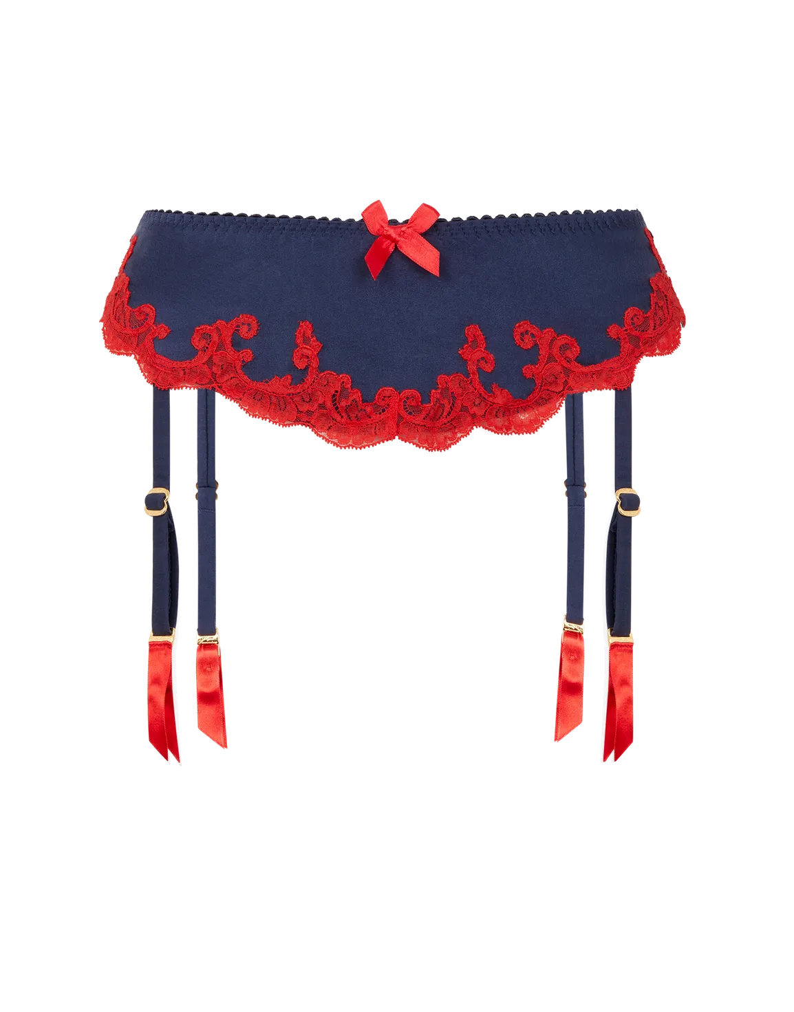 Molly Suspender Navy/Red | Agent Provocateur