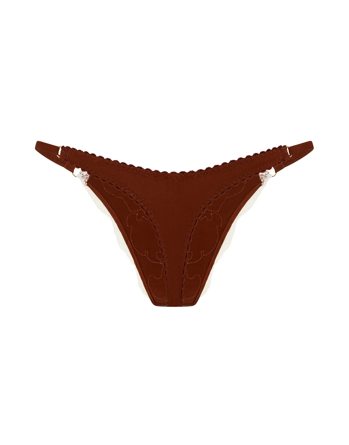 Molly Thong Brown/Ivory | Agent Provocateur