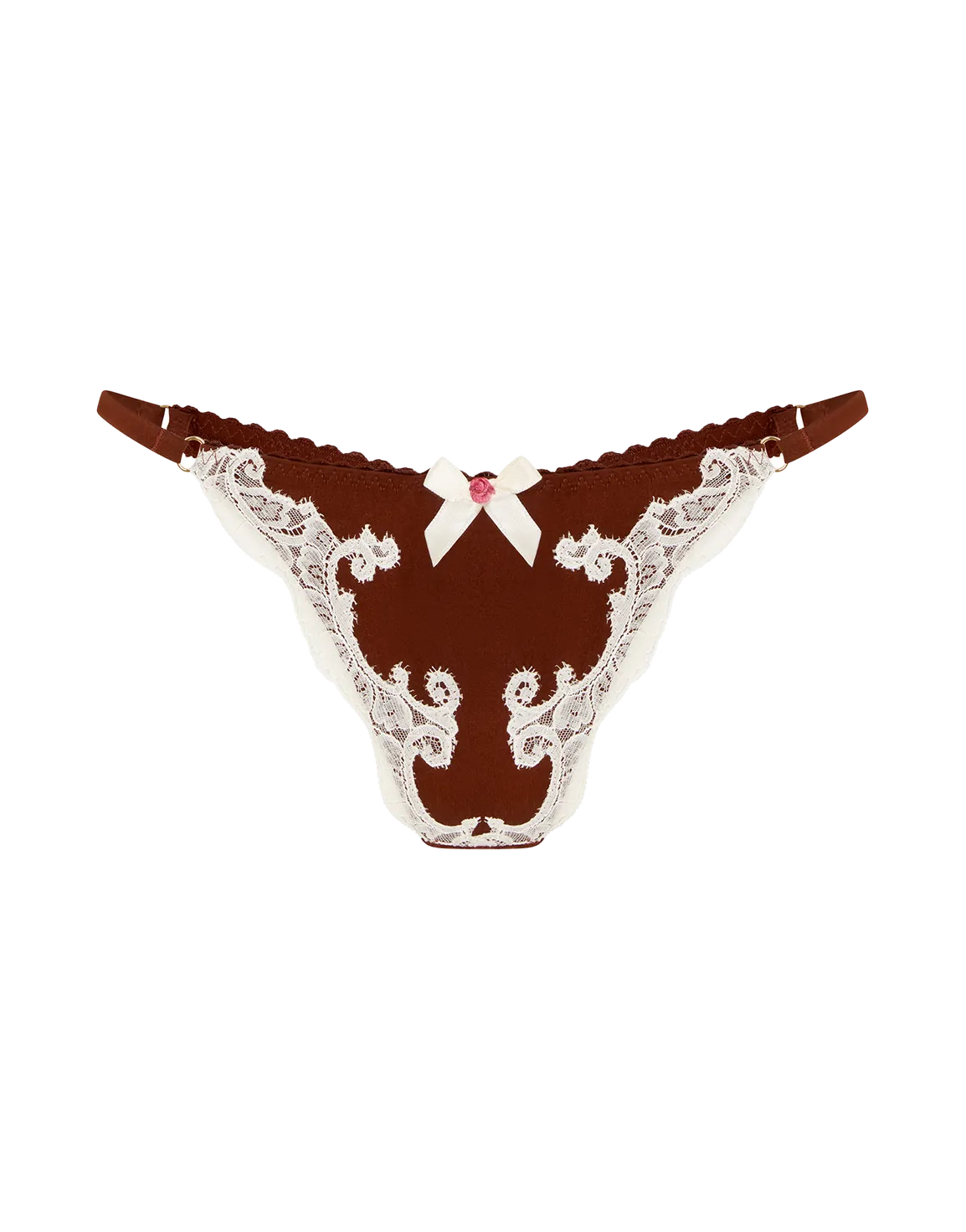 Molly Thong Brown/Ivory | Agent Provocateur