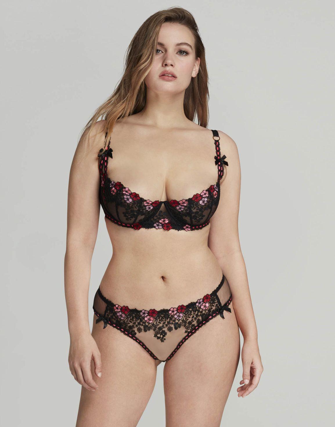 Petunia Balconette Underwired Bra Black | Agent Provocateur
