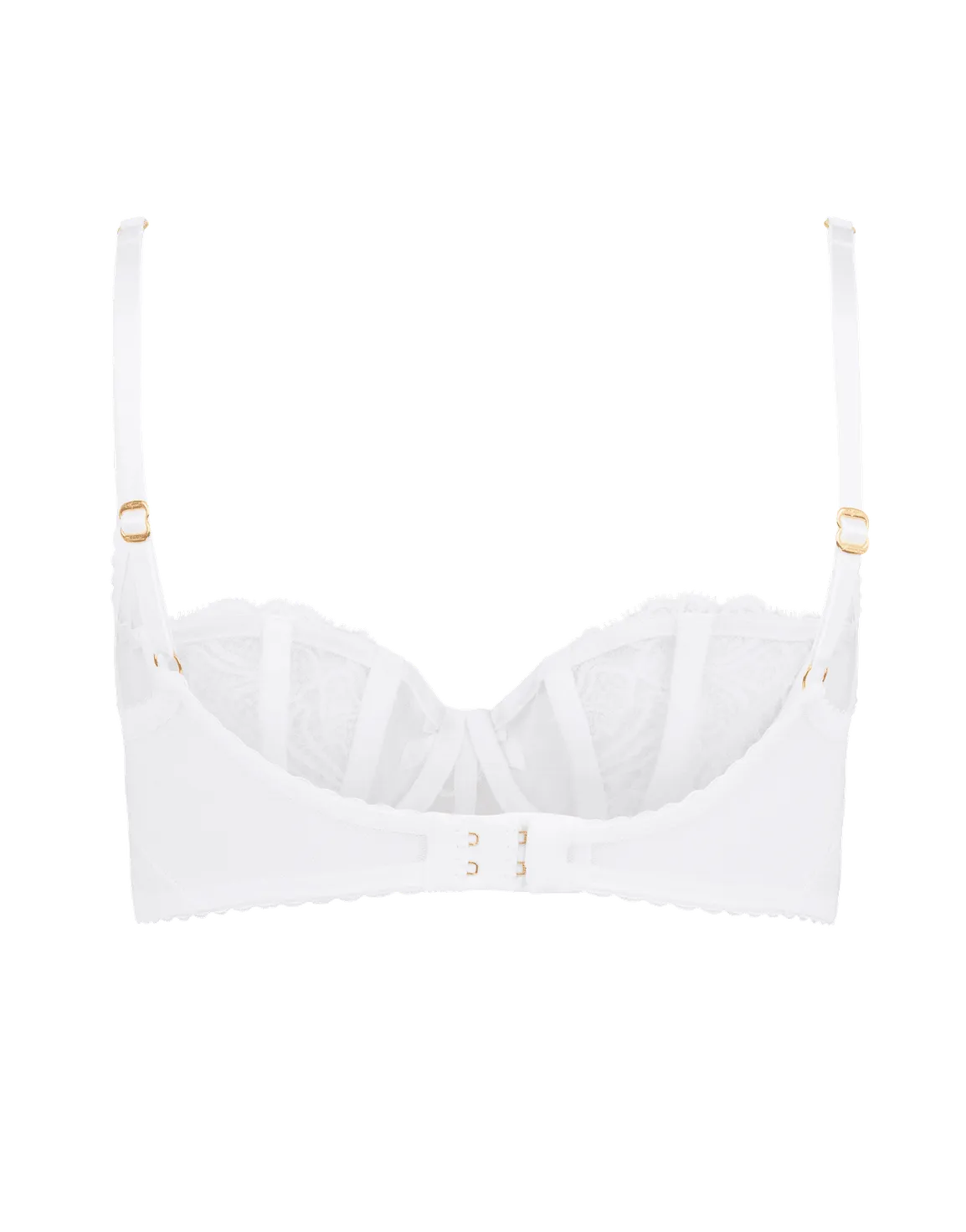 Rozlyn Balconette Underwired Bra White 2 | Agent Provocateur