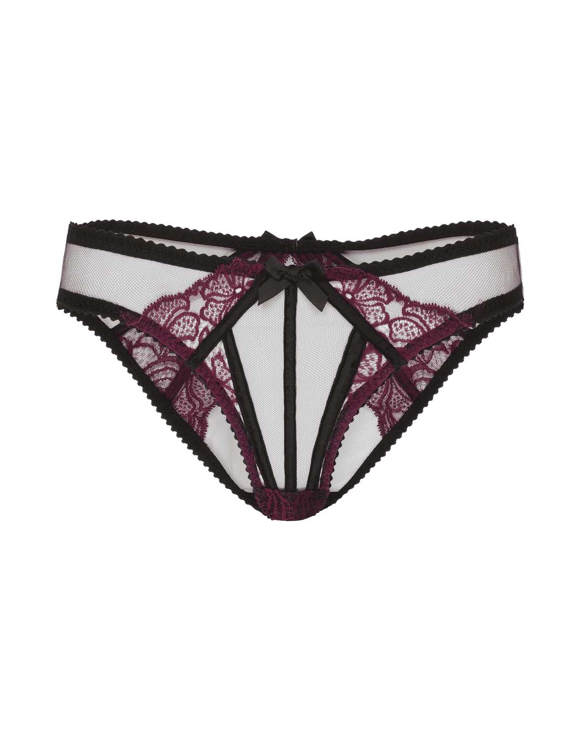Rozlyn Ouvert Plum/Black | Agent Provocateur