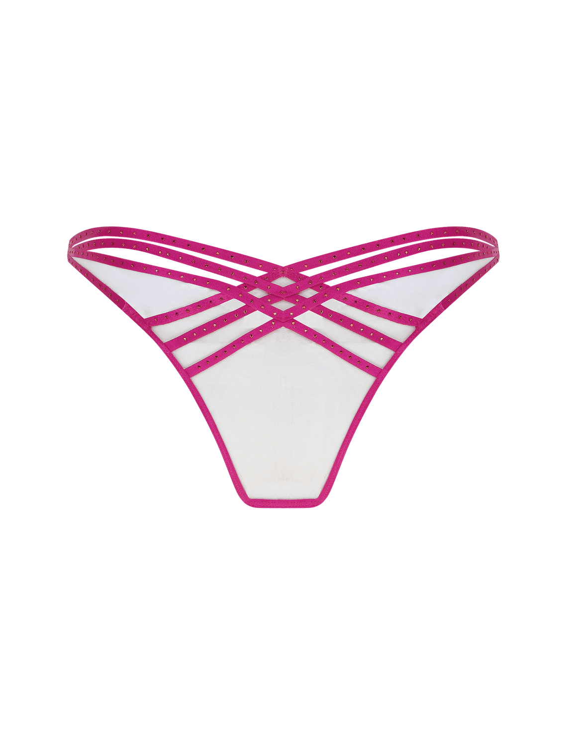 Rubi Full Brief Magenta/Sand | Agent Provocateur