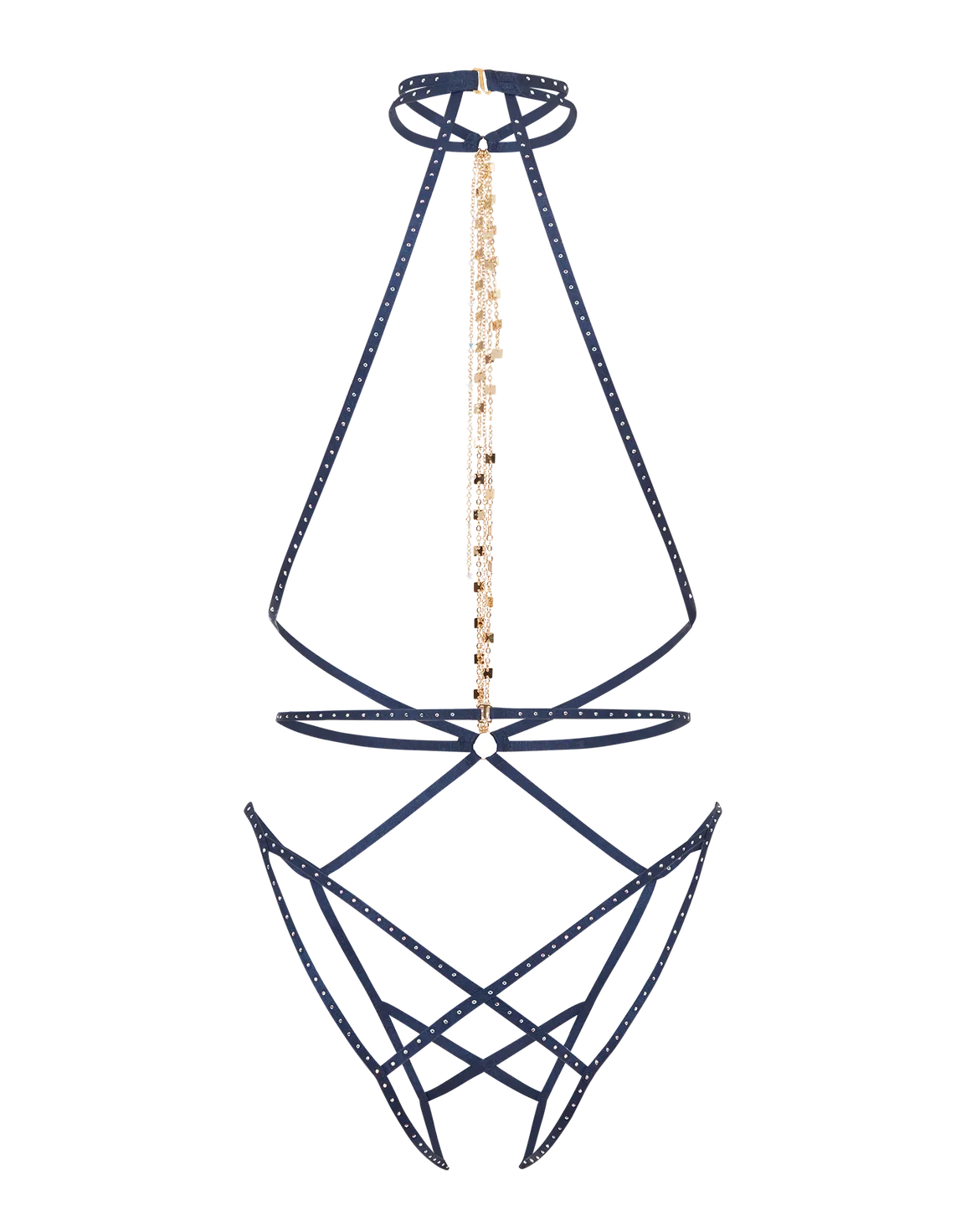 Rubi Playsuit Nude/Navy | Agent Provocateur