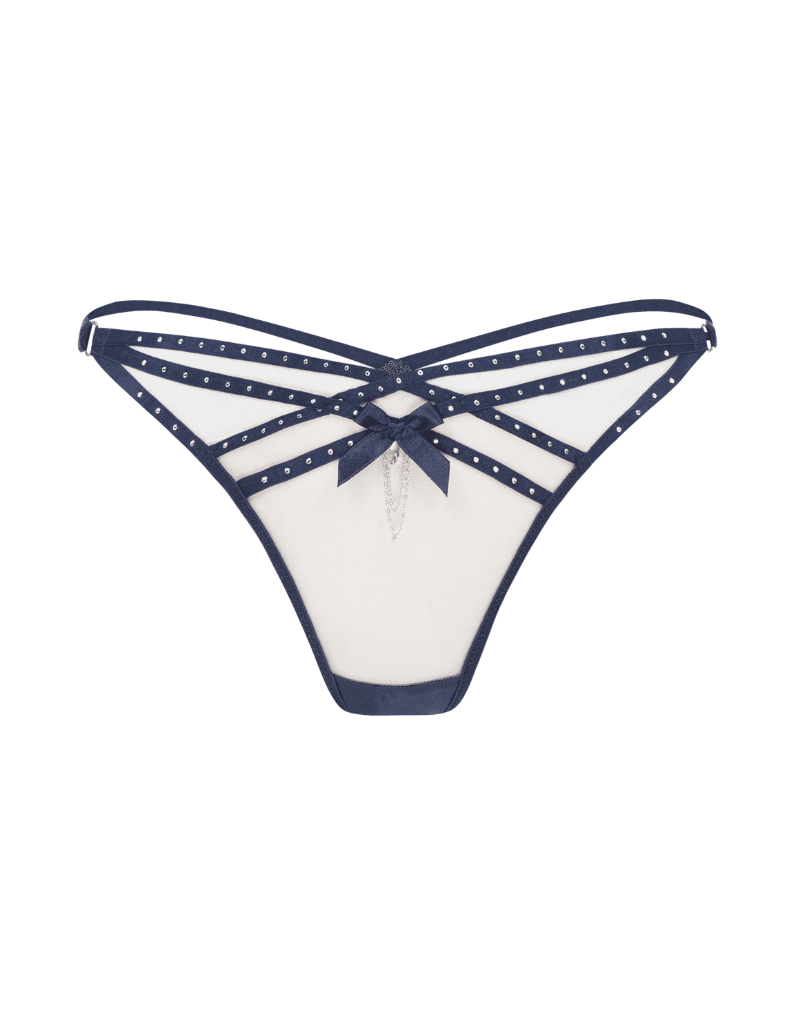 Rubi Thong Nude/Navy | Agent Provocateur