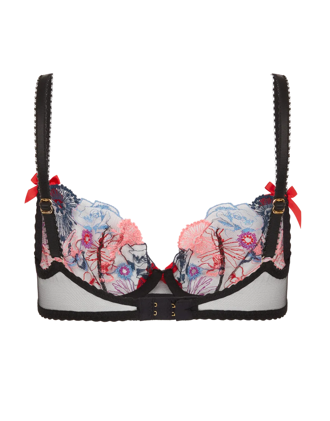 Zuri Plunge Underwired Bra Black | Agent Provocateur