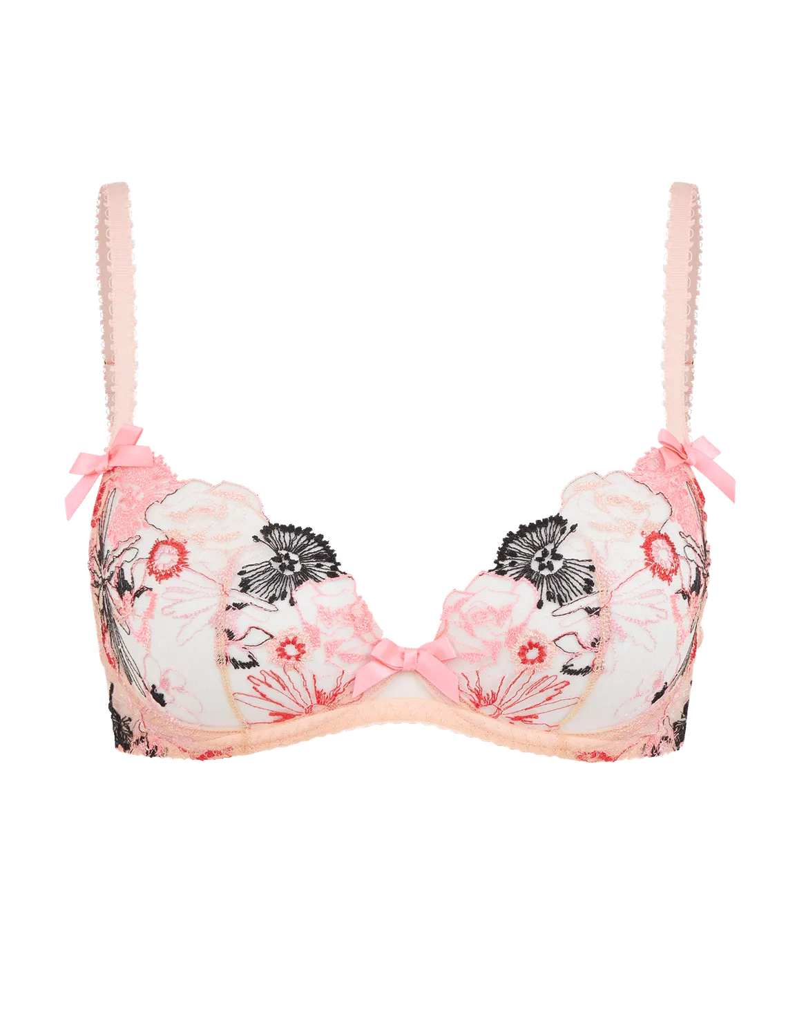 Zuri Plunge Underwired Bra Pink | Agent Provocateur