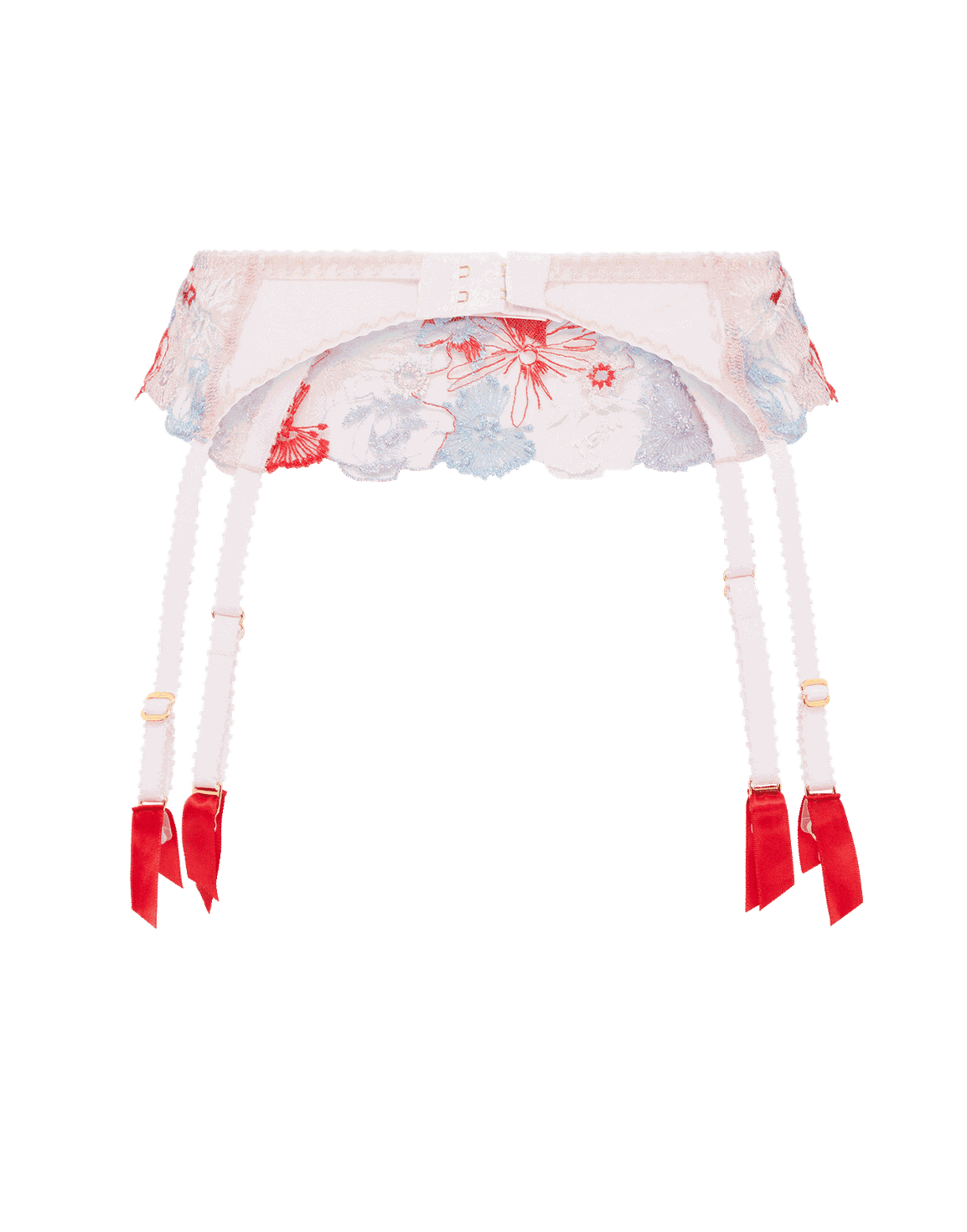 Zuri Suspender Red/Blue/Sand | Agent Provocateur