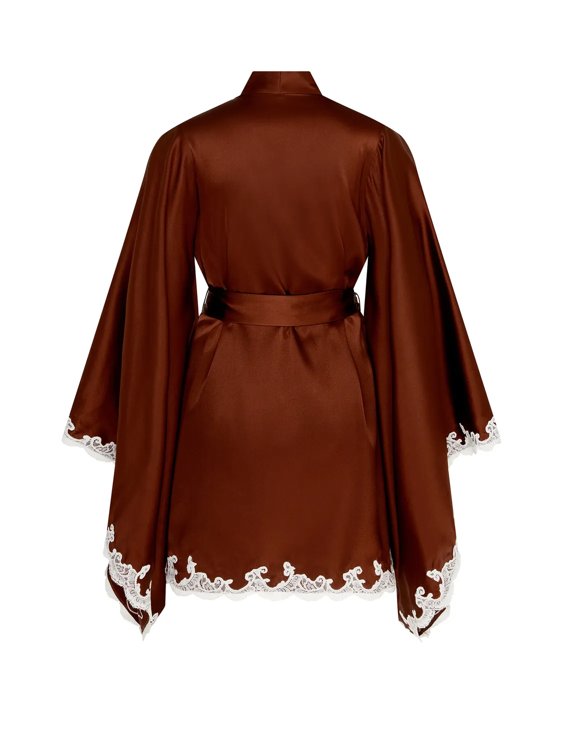 Molly Short Kimono Brown/Ivory | Agent Provocateur