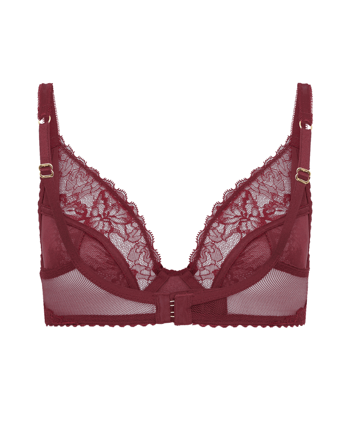 Leni Plunge Underwired Bra Burgundy | Agent Provocateur