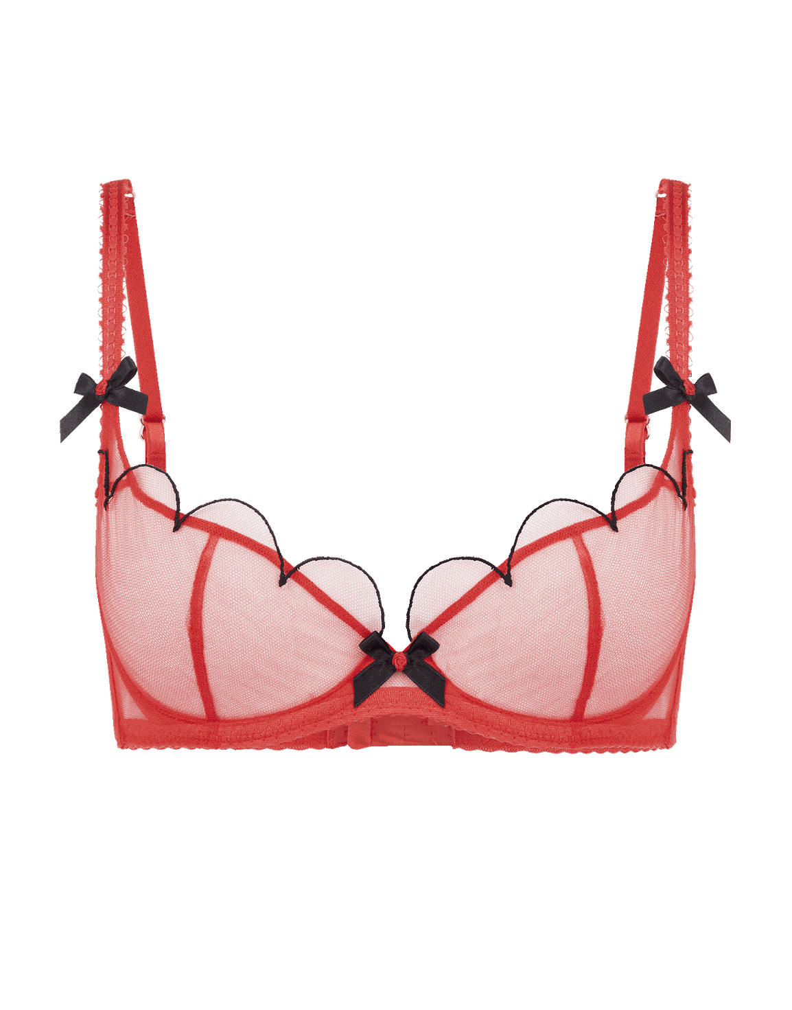 Lorna Demi Cup Underwired Bra Red | Agent Provocateur