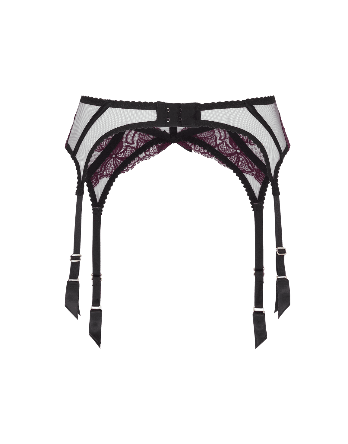 Rozlyn Suspender Plum/Black | Agent Provocateur