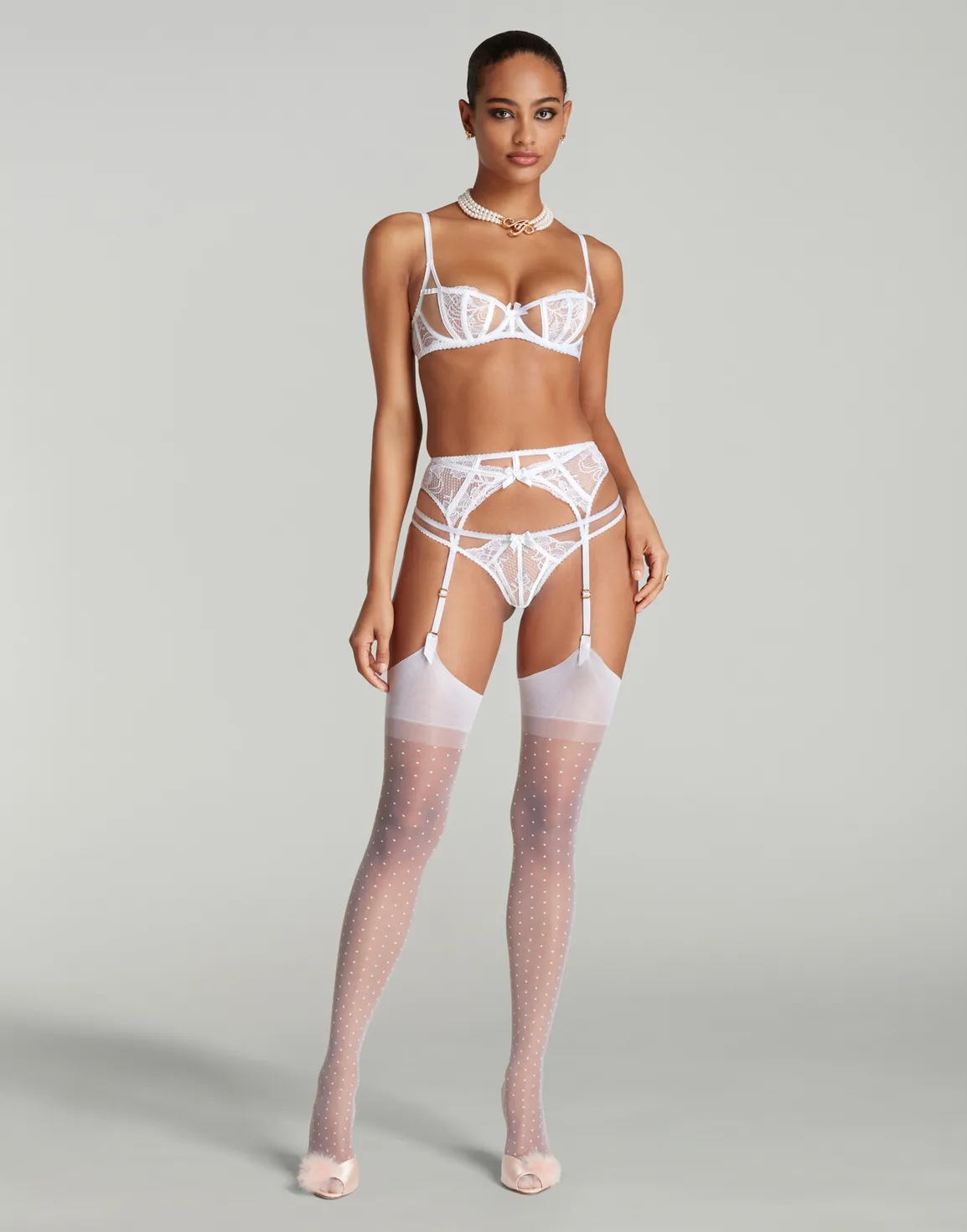 Rozlyn Suspender White | Agent Provocateur