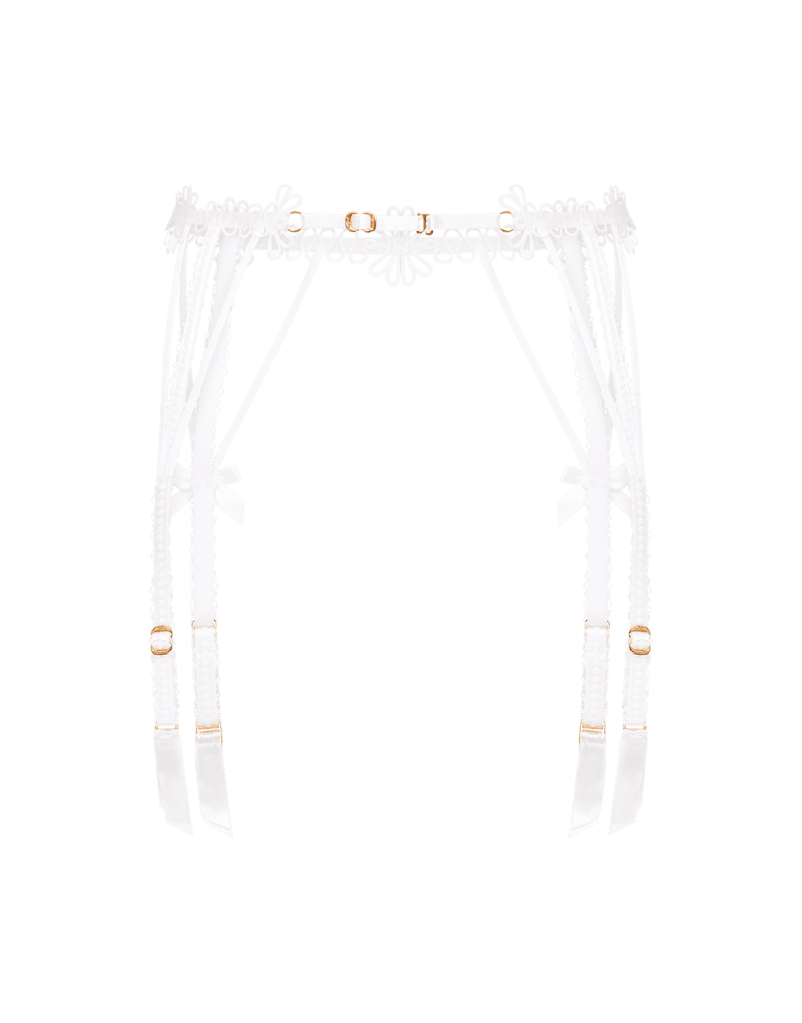 Coletta Suspender White/Sand | Agent Provocateur