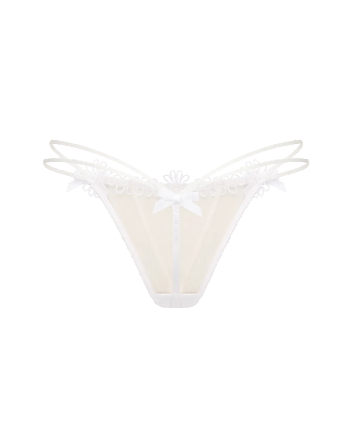 Coletta Thong White/Sand | Agent Provocateur