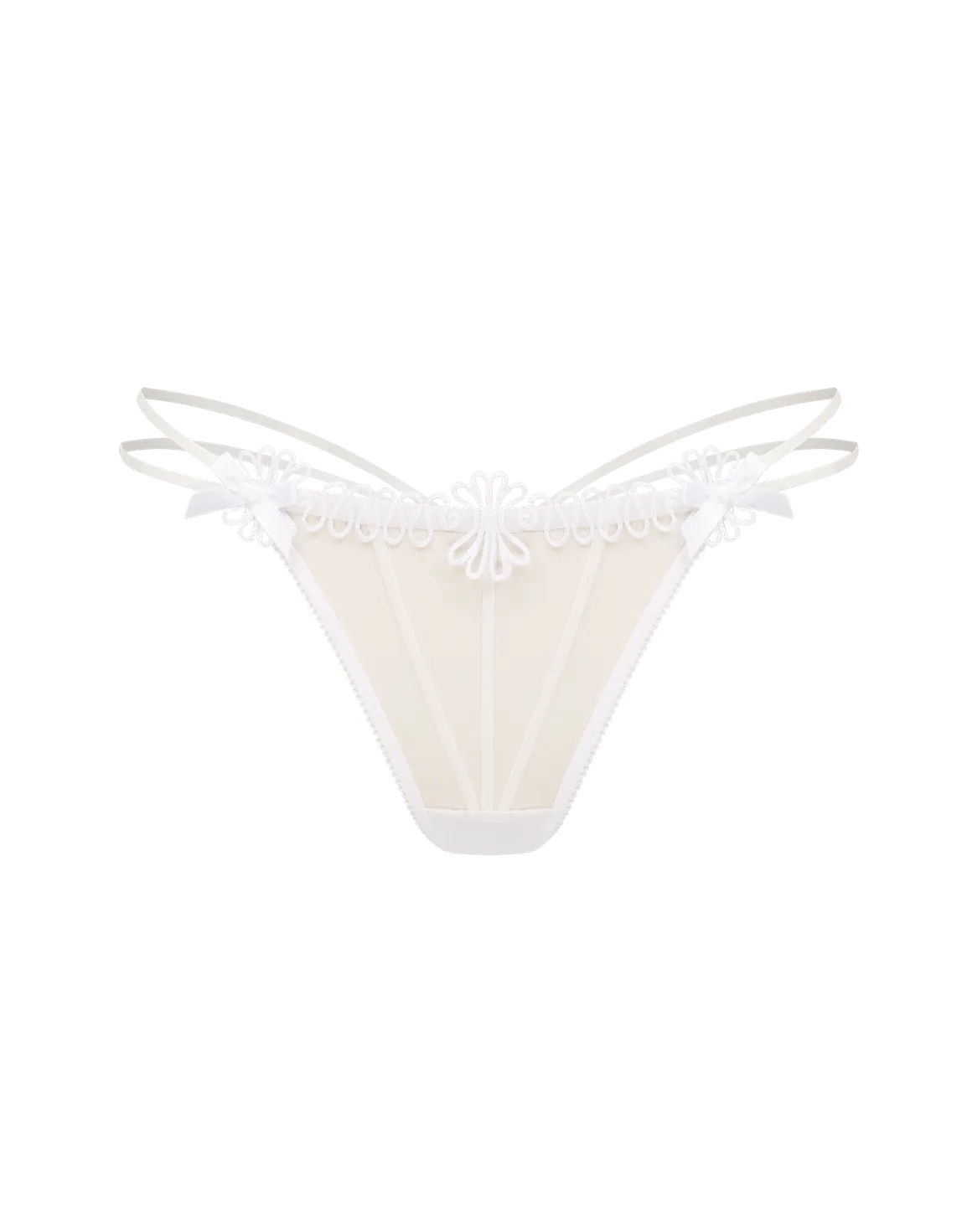 Coletta Thong White/Sand | Agent Provocateur