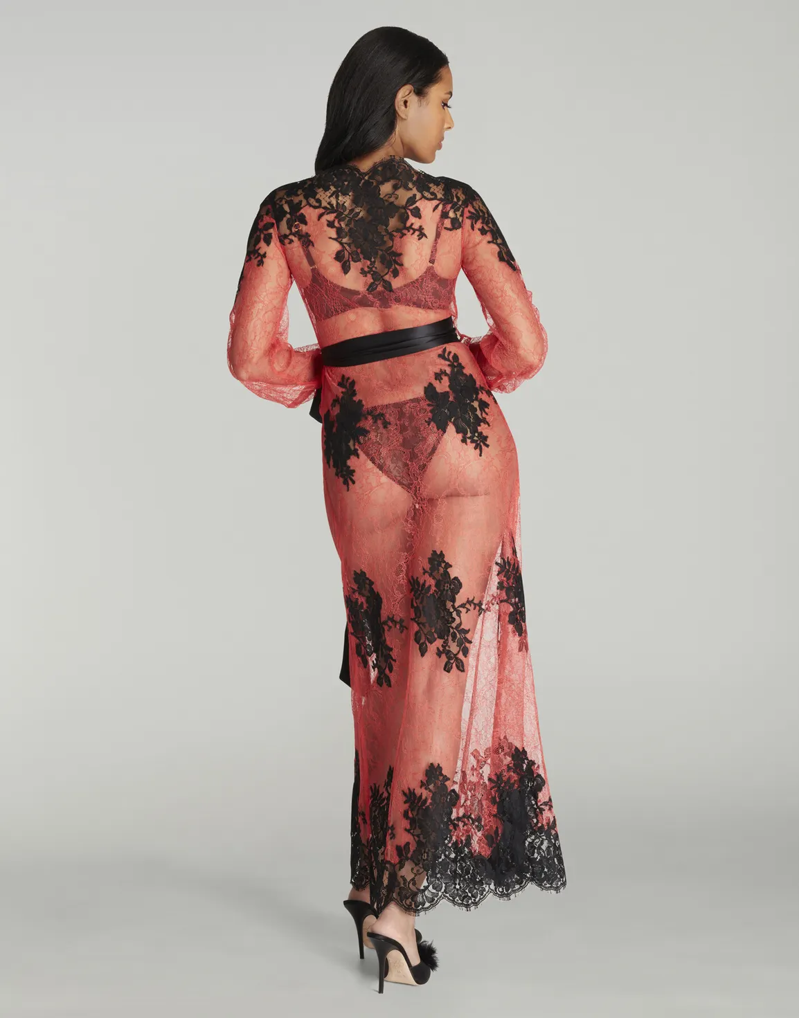 Davinia Dressing Gown Peach | Agent Provocateur