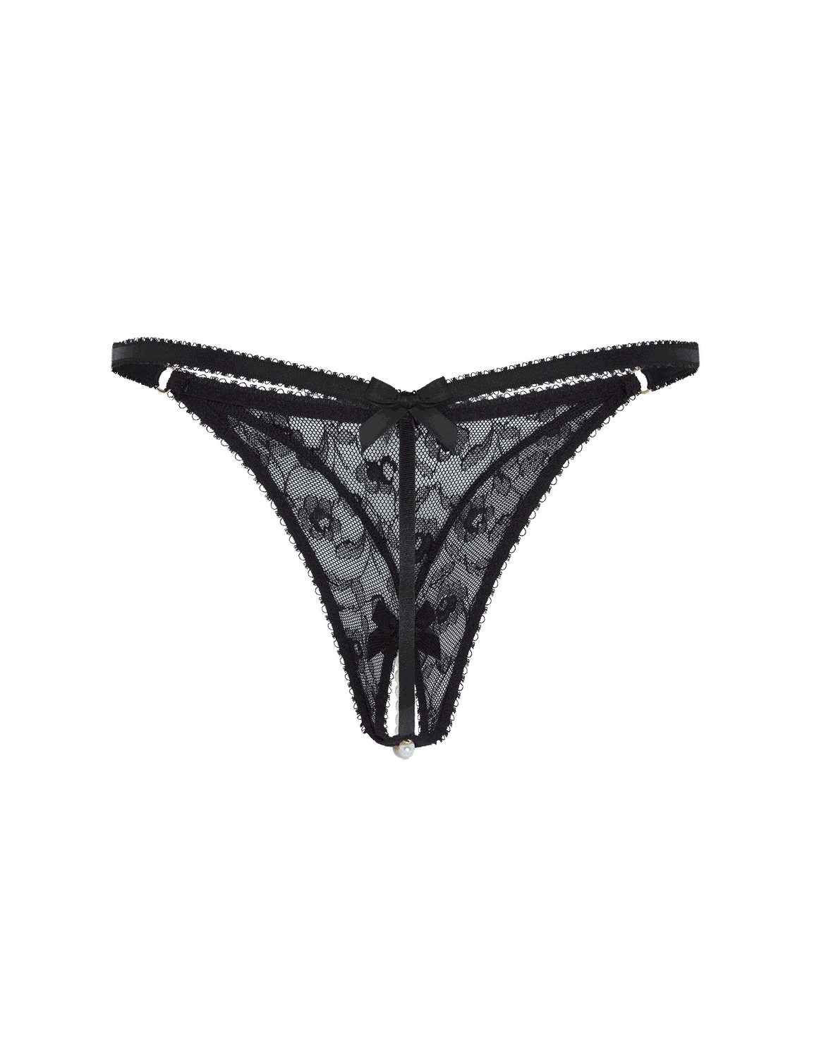 Pearlie Ouvert Pearl/Black | Agent Provocateur