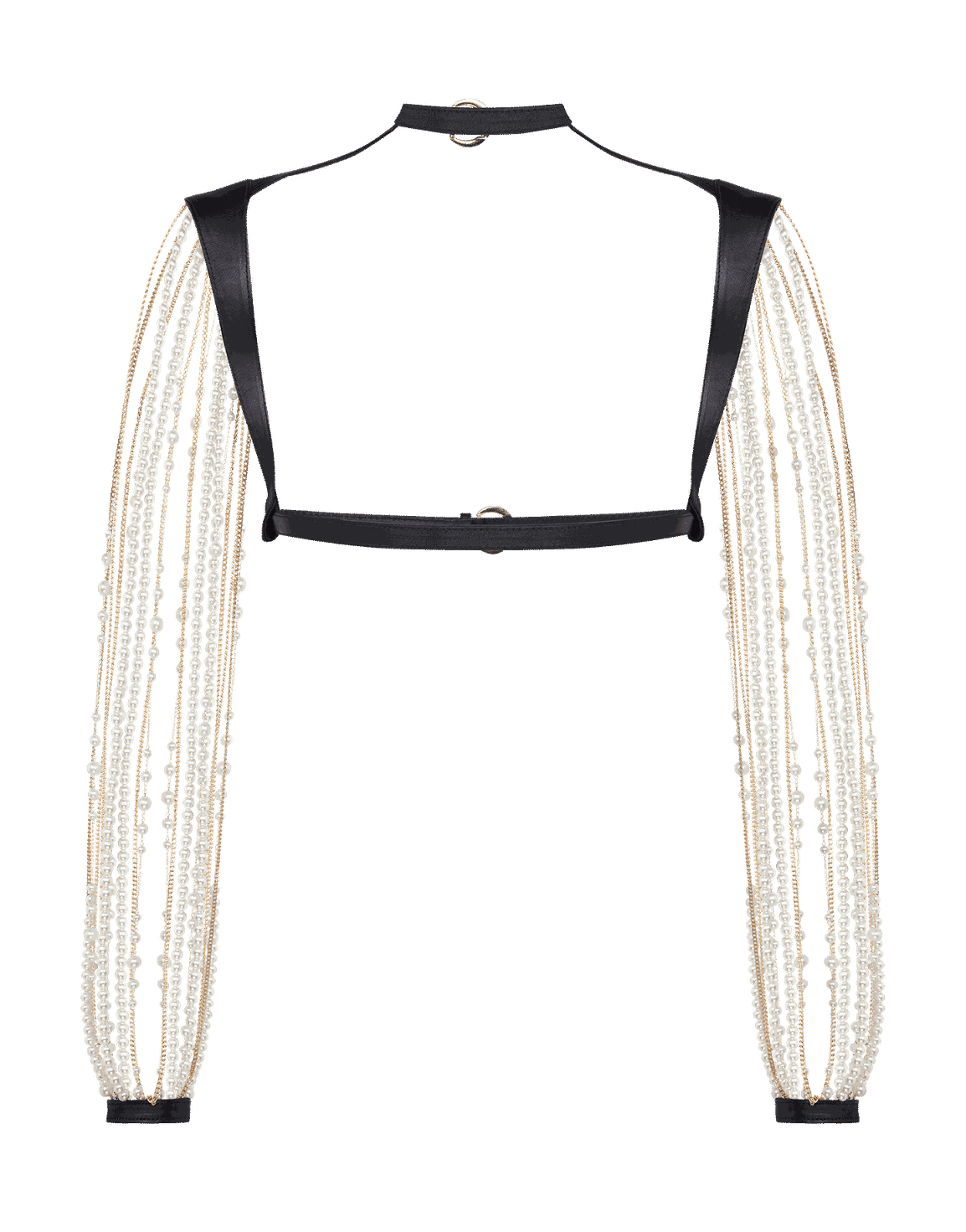 Pearlie Harness Pearl/Black | Agent Provocateur