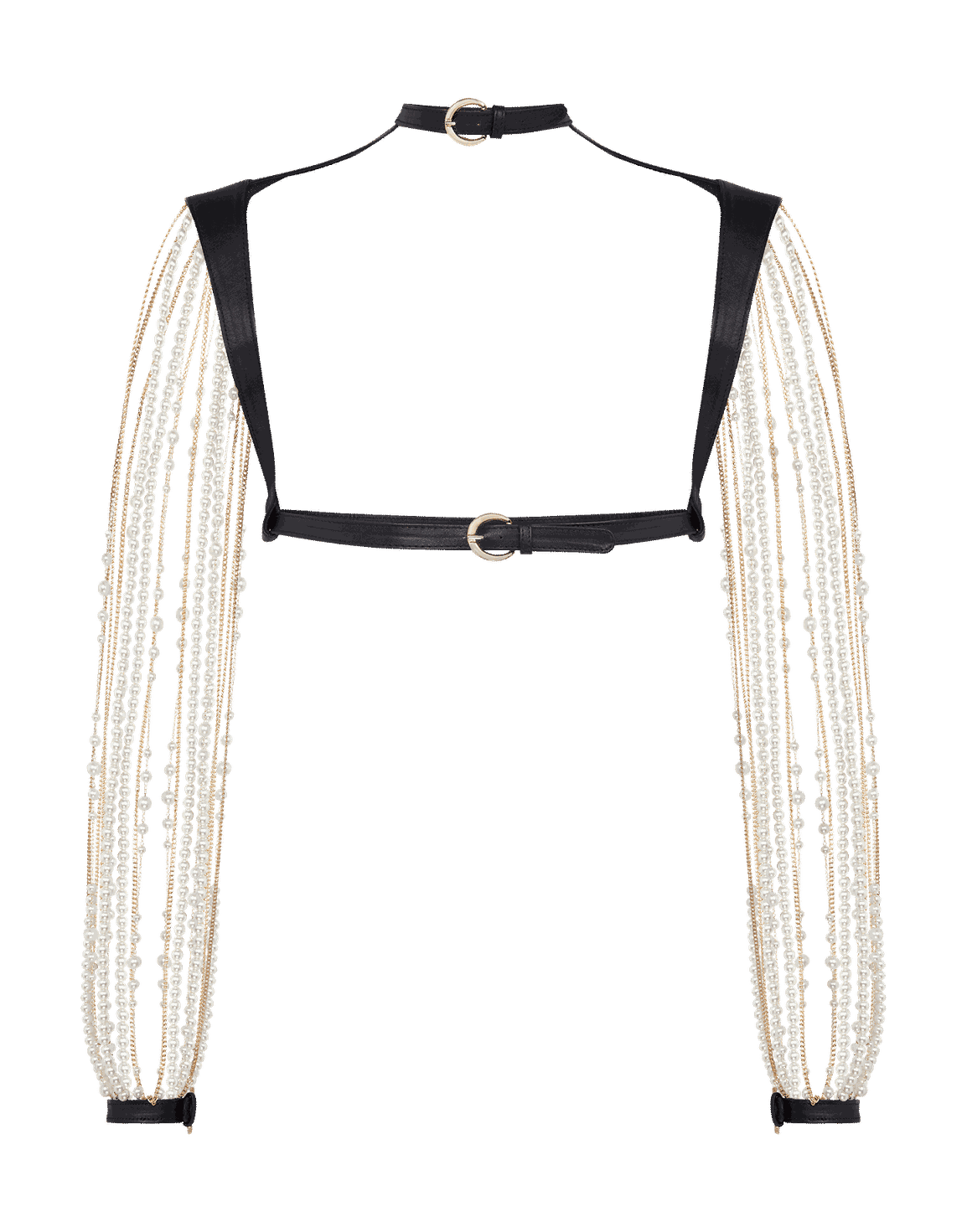Pearlie Harness Pearl/Black | Agent Provocateur