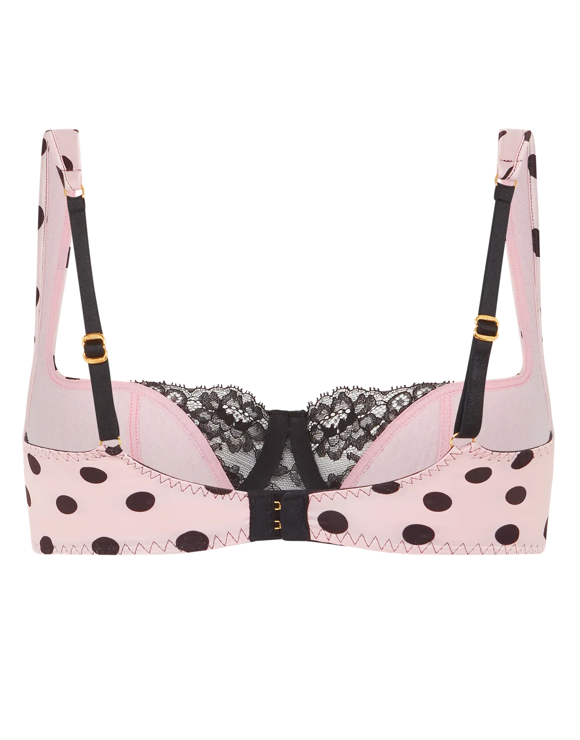 Rivere Balconette Underwired Bra  Pink/Black | Agent Provocateur