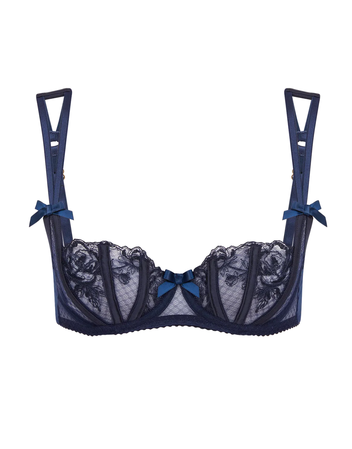 Rosia Balconette Underwired Bra Navy | Agent Provocateur