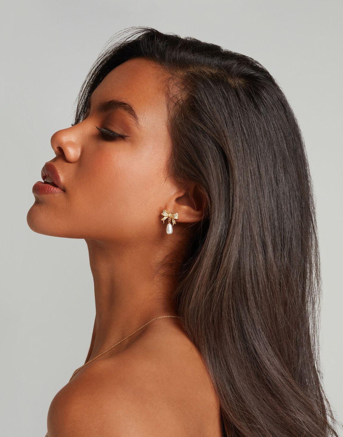 Adrina Earrings Gold/Gold | Agent Provocateur