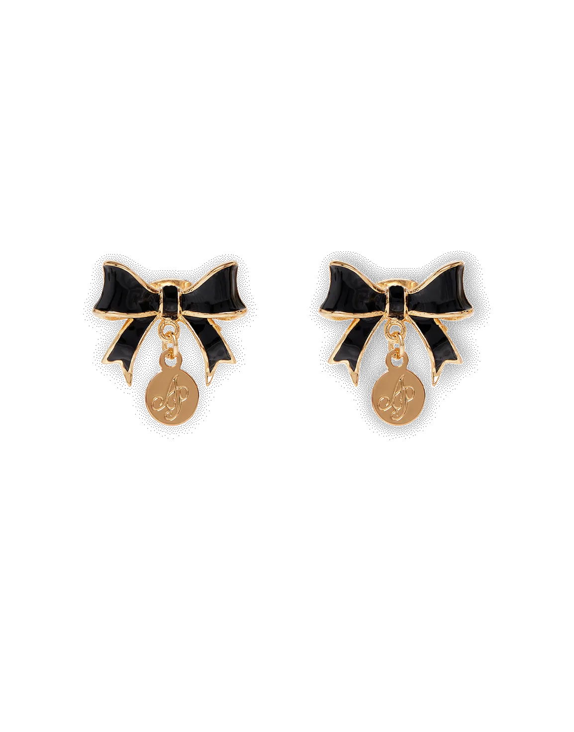 Adley Earrings Gold/Black | Agent Provocateur