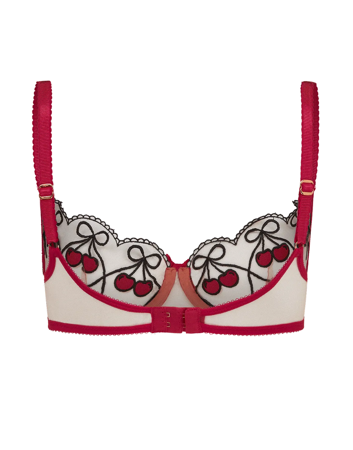 Avalee Plunge Underwired Bra Red | Agent Provocateur